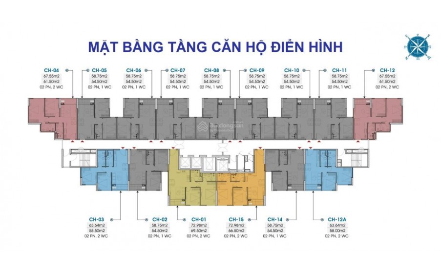 SIÊU HOT Ưu đãi căn hộ 2PN cao cấp 54m2 trực tiếp CĐT Trust City từ 1,8 Tỷ