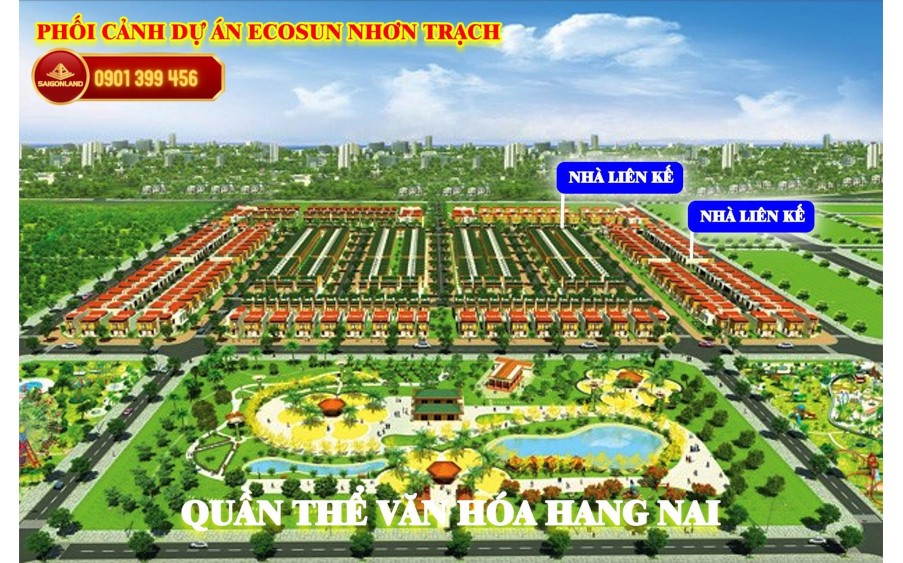 Saigonland - Bán đất nền dự án Ecosun Nhơn Trạch Đồng Nai giá rẻ đầu tư.