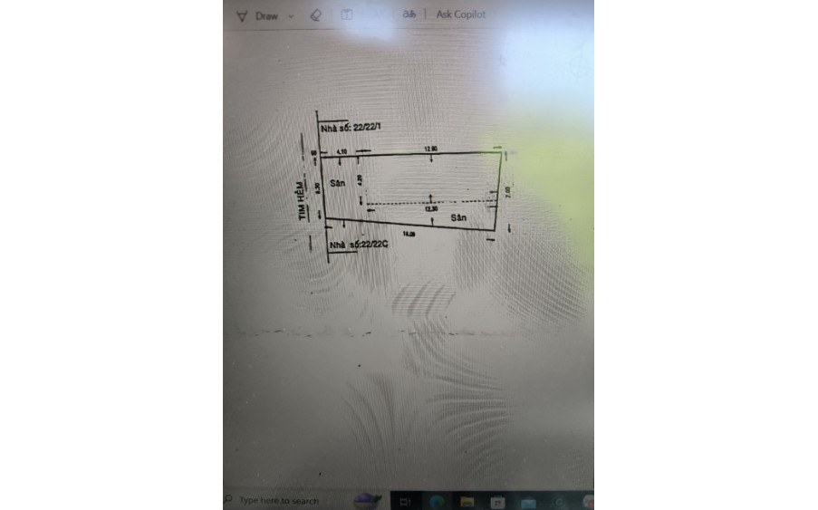 Bán nhà đường hxh âu cơ tân phú DT 5,3*16m nở hậu 7m TC 100,1m2 Giá 12 tỷ 200