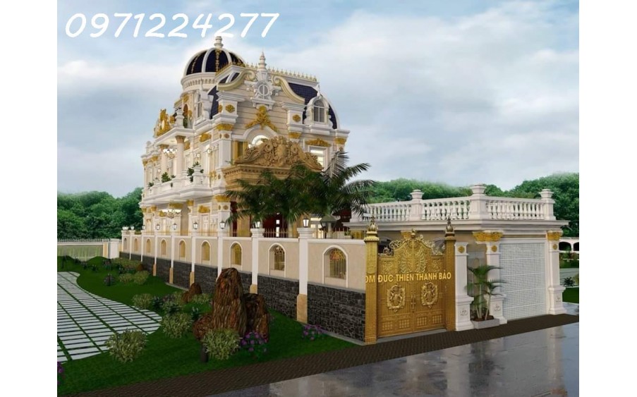 BÁN GẤP DINH THỰ - DÁT VÀNG  - BÌNH DƯƠNG - 350M2 [ 10 X 35 ] 3 TẦNG PHONG CÁCH HOÀNG GIA