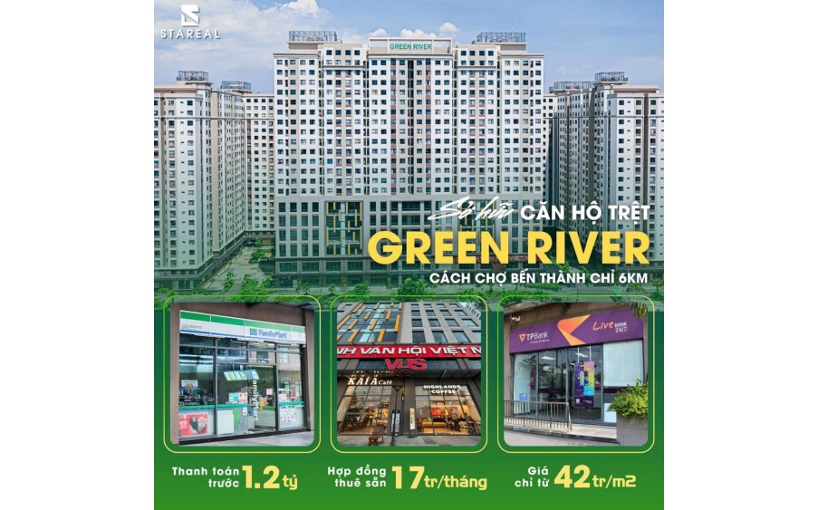 BÁN, CHO THUÊ SHOP 2 TẦNG 151-183m2, GIÁ THỎA THUẬN, VAY 80%, CÓ SỔ HỒNG, GREEN RIVER Q8