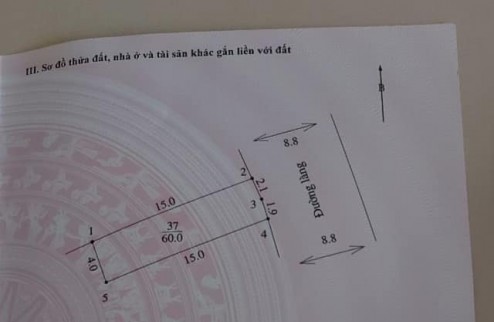 Cc F0 gửi bán đất trục chính liên xã trung tâm 60m2, mt 4m, tk3, chỉ 2.x tỷ, Ninh Sơn, tt Chúc Sơn, Chương Mỹ, ô tô, kinh doanh