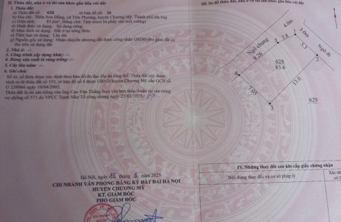 CC bán 46m2, tk1, Phượng Đồng, Phụng Châu Chương Mỹ, ô tô thông