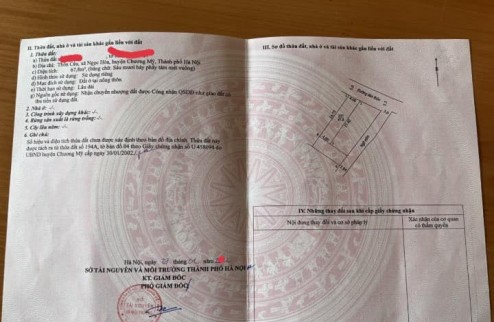 67.8m2, 2.x tỷ (x tý hon), Ngọc Hòa, tk2, Chương Mỹ, gần ngay quốc lộ 6, mặt kinh doanh các mặt hàng.