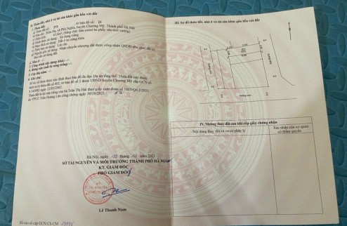 Đất 50m2, tk6, chỉ 9xx tr, Chúc Lý, Ngọc Hòa, Chương Mỹ, HN.