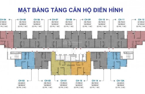 SIÊU HOT Ưu đãi căn hộ 2PN cao cấp 54m2 trực tiếp CĐT Trust City từ 1,8 Tỷ