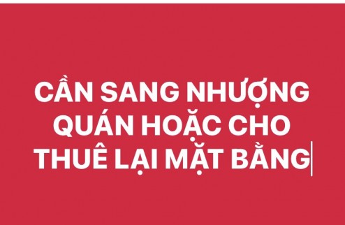 CẦN SANG NHƯỢNG LẠI QUÁN ĂN HOẶC CHO THUÊ LẠI MẶT BẰNG TẠI VĨNH PHÚC