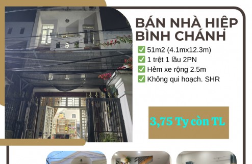 Bán nhà Đường số 6,Gần Đường Quốc Lộ 13, Hiệp Bình Chánh, Thủ Đức - 51m2 - 3,75 TY