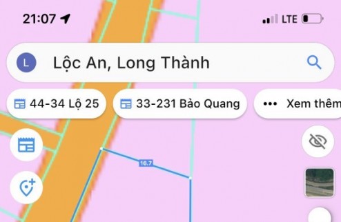 Bán đất mặt tiền sân bay Long Thành tại xã  Lộc An huyện Long Thành,