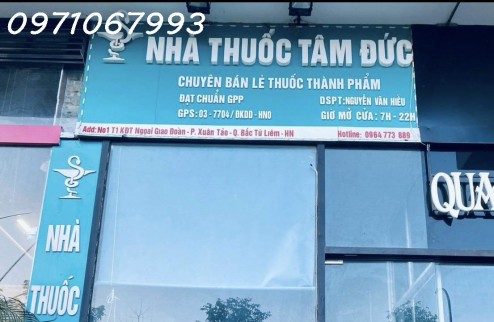 Sang nhượng nhà thuốc khu ngoại giao đoàn -phường Xuân tảo - Bắc từ liêm -TP HN