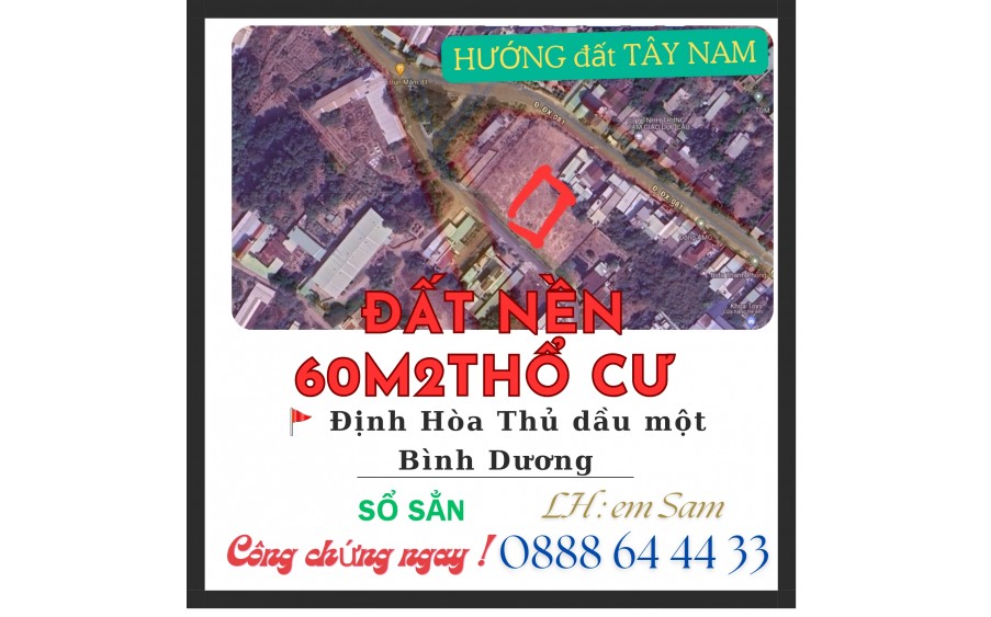 BÁN ĐÁT NÊN 177M2  ĐƯỜNG NHỰA 6.5M THỔ CƯ 60M2 GẦN BV PHƯƠNG CHI KHU ĐÔNG DÂN CƯ SỎ SẲN CÔNG CHỨNG NGAY