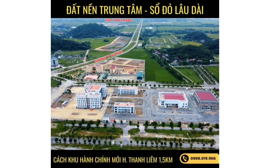 Bán đất khu đô thị Tân Thanh Elite City huyện Thanh Liêm, Hà Nam - LH: 0988019966