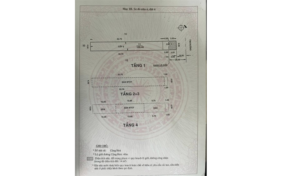 Bán nhà mặt tiền Cộng Hòa, Phường 13, Tân Bình – DT 4x40m, 4 tầng , chỉ 23 tỷ