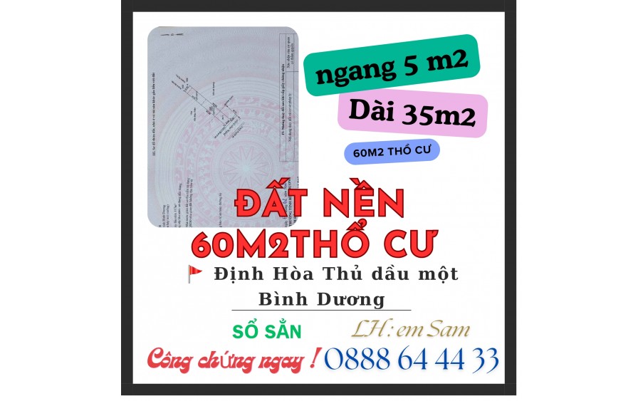 BÁN ĐÁT NÊN 177M2  ĐƯỜNG NHỰA 6.5M THỔ CƯ 60M2 GẦN BV PHƯƠNG CHI KHU ĐÔNG DÂN CƯ SỎ SẲN CÔNG CHỨNG NGAY