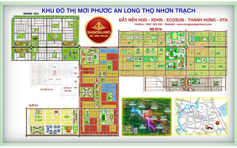 Saigonland cần bán 20 nền đất dự án Hud & XDHN Nhơn Trạch Đồng Nai giá tốt