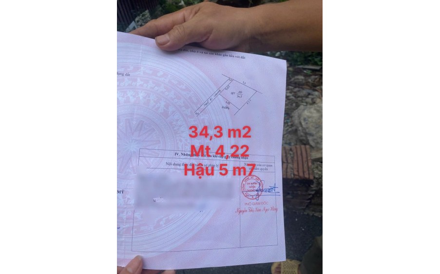 Cc gửi bán 34.3m2, chỉ 1.x tỷ (x nhỏ xíu), tại Tràng An, Lộc ninh, tt Chúc Sơn, Chương Mỹ, Hà Nội.