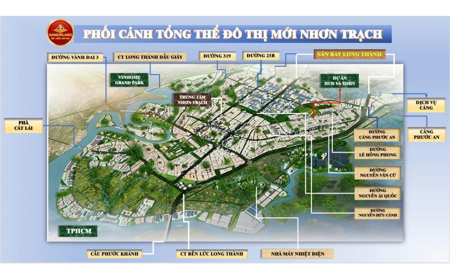 Saigonland Nhơn Trạch chuyên Mua bán Đất Nền Nhơn Trạch - Hud - XDHN - ECOSUN - Đất nền sân bay Long Thành.