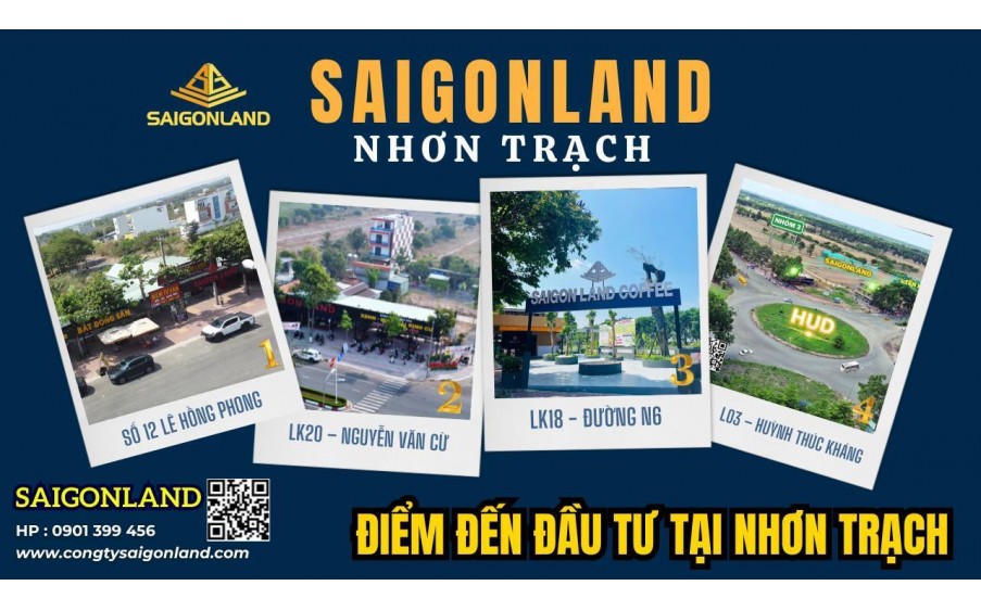 Tại sao Đất nền dự án Hud và XDHN Nhơn Trạch luôn thu hút nhà đầu tư ? - Liên hệ ngay Saigonland.