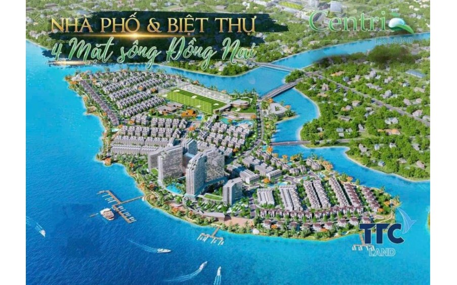 Bán căn biệt thự Cetria IsLand Tân Vạn, DT: 120 - 250m2, XD: 3 tầng, giá 8 tỷ/căn