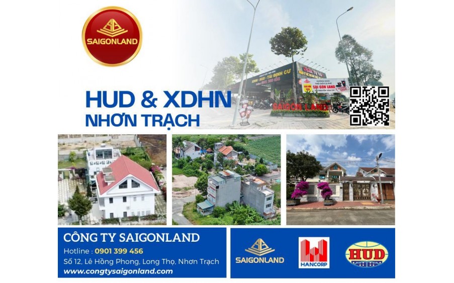 Saigonland Nhơn Trạch chuyên Mua bán Đất Nền Nhơn Trạch - Hud - XDHN - ECOSUN - Đất nền sân bay Long Thành.