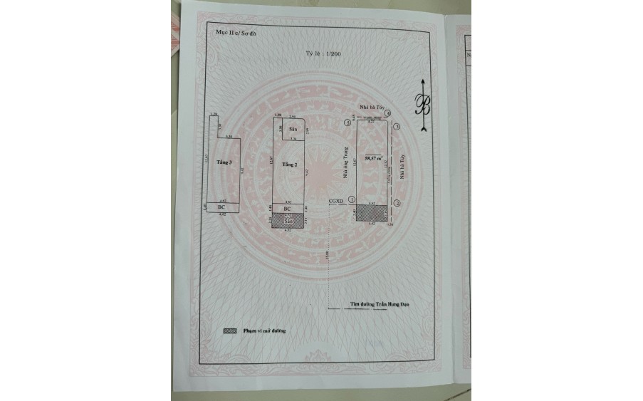 Bán nhà MT Trần Hưng Đạo, P.Đống Đa, TP.Quy Nhơn, Bình Định