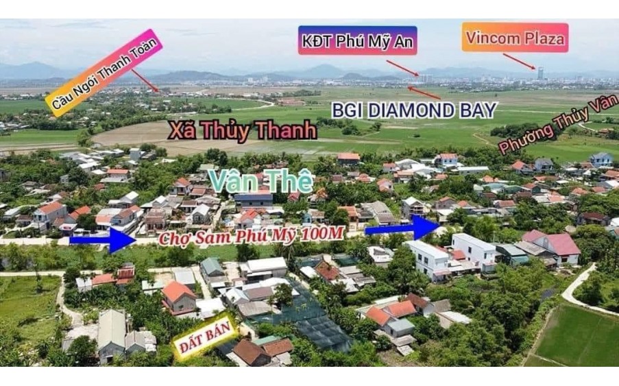 Giảm sốc chỉ còn 7xx Triệu sở hữu lô đất gần chợ Sam về TTTP Huế 5 phút phù hợp xây ở đầu tư sinh lời