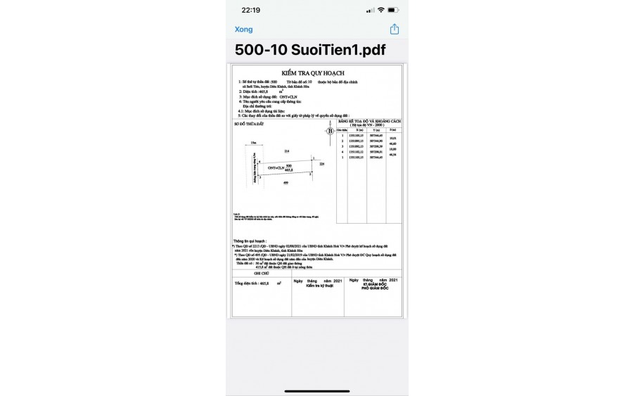 Bán đất Suối Tiên Diên Khánh rộng 466m ngang 10m có 100m thổ cư chỉ 2ty350tr Vùng Ven Nha Trang