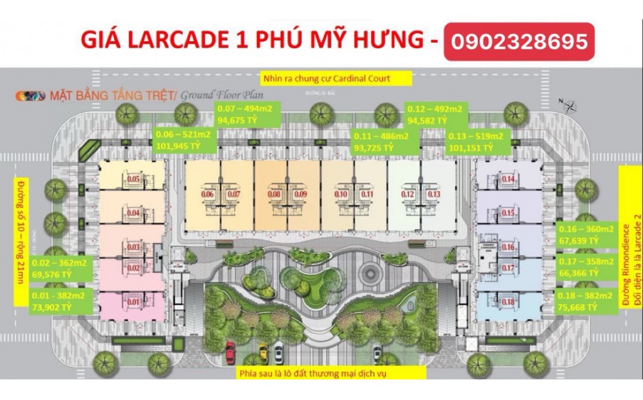 PHÁP LÝ DỰ ÁN L'ARCADE PHÚ MỸ HƯNG - SỞ HỮU ỔN ĐỊNH LÂU DÀI . MUA GIAI ĐOẠN 1 TRỰC TIẾP CHỦ ĐẦU TƯ