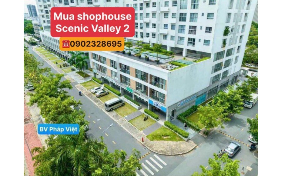 Bán shophouse tầng trệt khu dân cư Scenic Valley 2 Nguyễn Văn Linh - Giá gốc từ chủ đầu tư Phú Mỹ Hưng