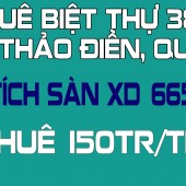 Cho Thuê Biệt Thự 389,2m2 Khu Thảo Điền, Quận 2
