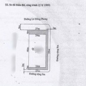 Bán lô đất 3 mặt đường DT 1485M Đường Lê Hồng Phong Hải An HP