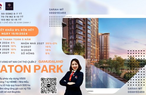 Căn 1 Pn Eaton Park chiêt khấu 9% bán giai đoạn đầu