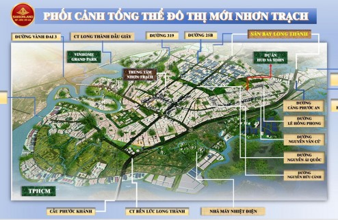 Saigonland Nhơn Trạch - Cần Bán gấp căn nhà 100m2 đường 30m khu dân cư Đệ Tam Nhơn Trạch đã hoàn công