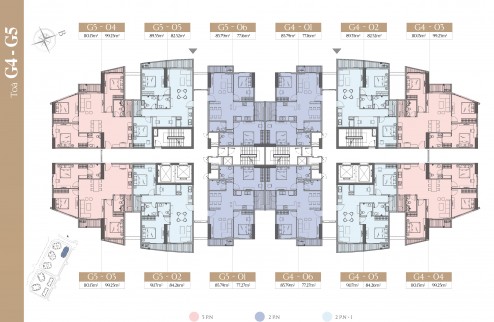 Bán căn hộ 84m2 tòa G4, G5 bc hướng ĐN le grand jardin sài đồng, long biên