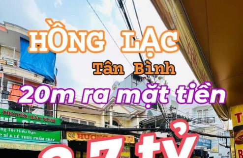 Siêu rẻ HỒNG LẠC - TÂN BÌNH - 25M2 -  GẦN MẶT TIỀN - 2.7 TỶ TL