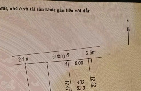 chính chủ gửi bán 62 m mặt tiền 5 hậu 5 tại xóm nội đại yên
 cách tỉnh lộ 419 chỉ 30 m tiện ích bạt ngàn ko thiếu thứ gì cách trường cấp 3 chỉ 200 m