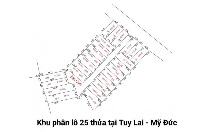 Chính chủ cần bán 25 lô đất ngay Mỹ đức – HN. Giá chỉ từ 480tr- 600tr