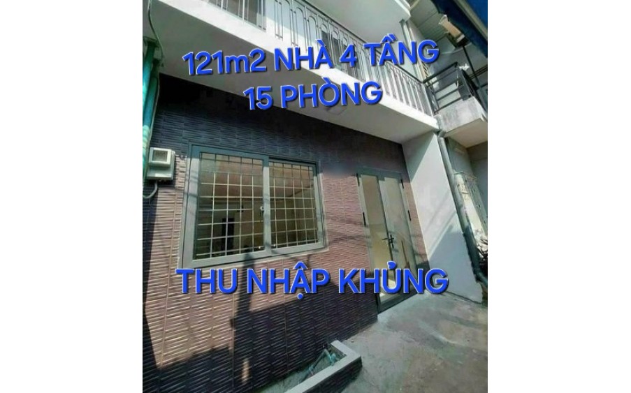 4 tầng 121m2 15 Phòng Trọ có 8 tỷ15 Lê Đức Thọ Phường 16 Gò Vấp TPHCM