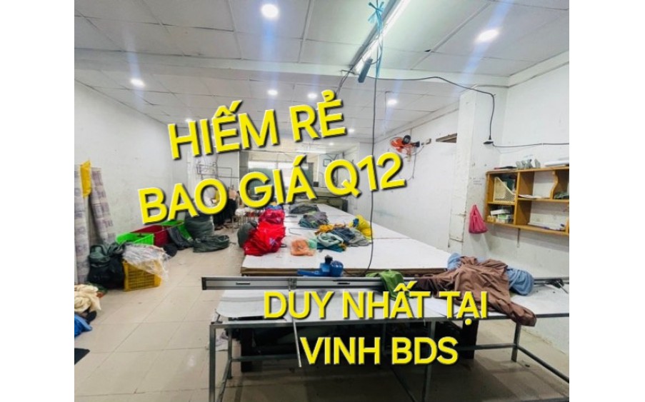 XƯỞNG - Hiếm Rẻ 141m2 có 6 tỷ x Lê Văn Khương Quận 12 TPHCM