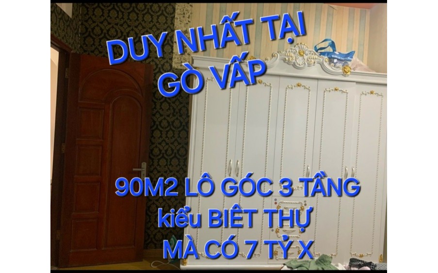 Biệt Thự Lô Góc 3 tầng 92m2 7tỷx Phạm Văn Chiêu Gò Vấp TPHCM - 0333984888