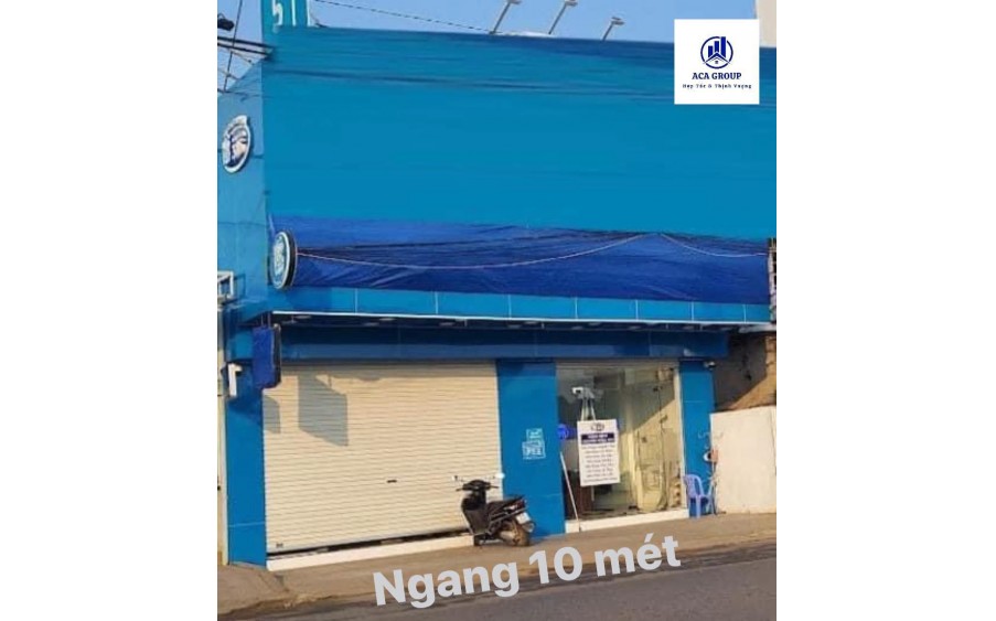 CHO THUÊ MẶT TIỀN 10M NGAY NGÃ 3 ĐƯỜNG BÀ TRIỆU. NGANG 10M