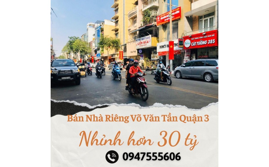 Bán Nhà Riêng Võ Văn Tần, 183m², Quận 3, TP. Hồ Chí Minh - 4 Tầng, Nhỉnh Hơn 30 Tỷ