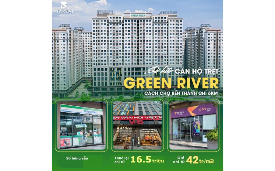 CHO THUÊ, BÁN CĂN HỘ GREEN RIVER Q8 151-183m2 Ở - KINH DOANH (SHOP), NỘI THẤT CƠ BẢN