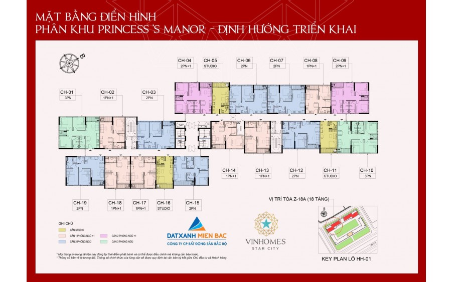 CĂN 1PN (45m2)  CHUNG CƯ THE ROYAL RESIDENCES - LH: 0919 959 268