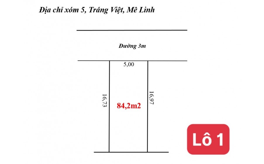 Chính Chủ Bán Lô Đất Đấu Giá Tại Mê Linh Hà Nội