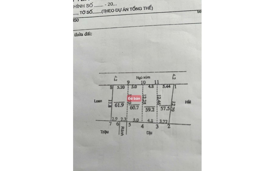 hàng nóng bỏng tay còn duy nhất 1 lô đất 61.9 tại xóm làng đại yên 
 vị trí cực kỳ đẹp cách tỉnh lộ 419 chỉ 20m bám trục đường chính  cách trung tâm