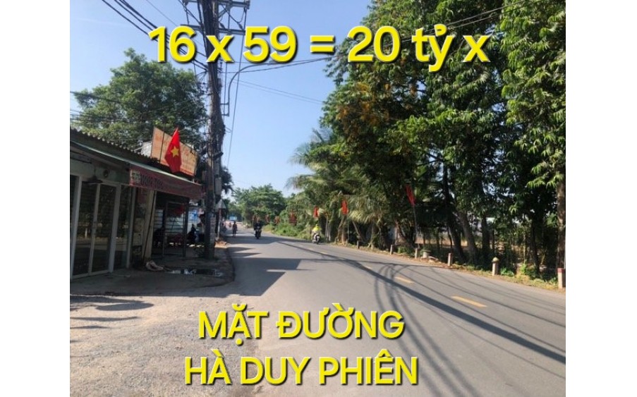 Mặt Tiền Khủng 1331m2 có 20 tỷ x hà Duy Phiên Củ Chi TP.HCM