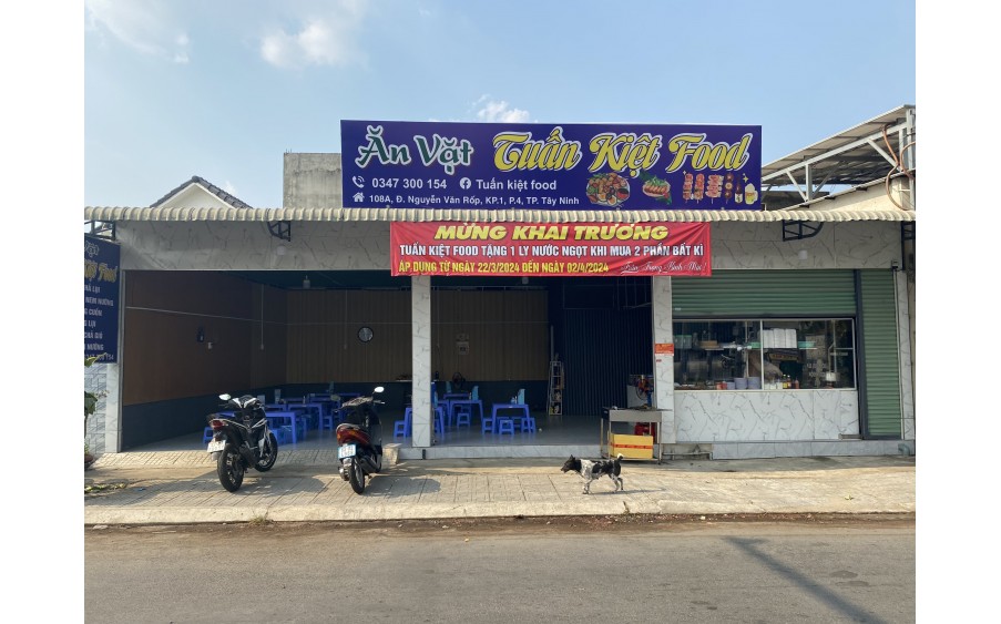 Sang nhượng lại quán tại đường Nguyễn Văn Rốp , kp 1 , Phường 4 , TP. Tây Ninh