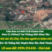 Cần Bán Lô Đất CLN Chính Chủ Hơn 11.300m2 Tại Thắng Hải-Hàm Tân
