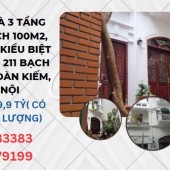 Chính chủ bán nhà 3 tầng thiết kế kiểu Biệt Thự ngõ 211 Bạch Đằng, Hoàn Kiếm, Hà Nội